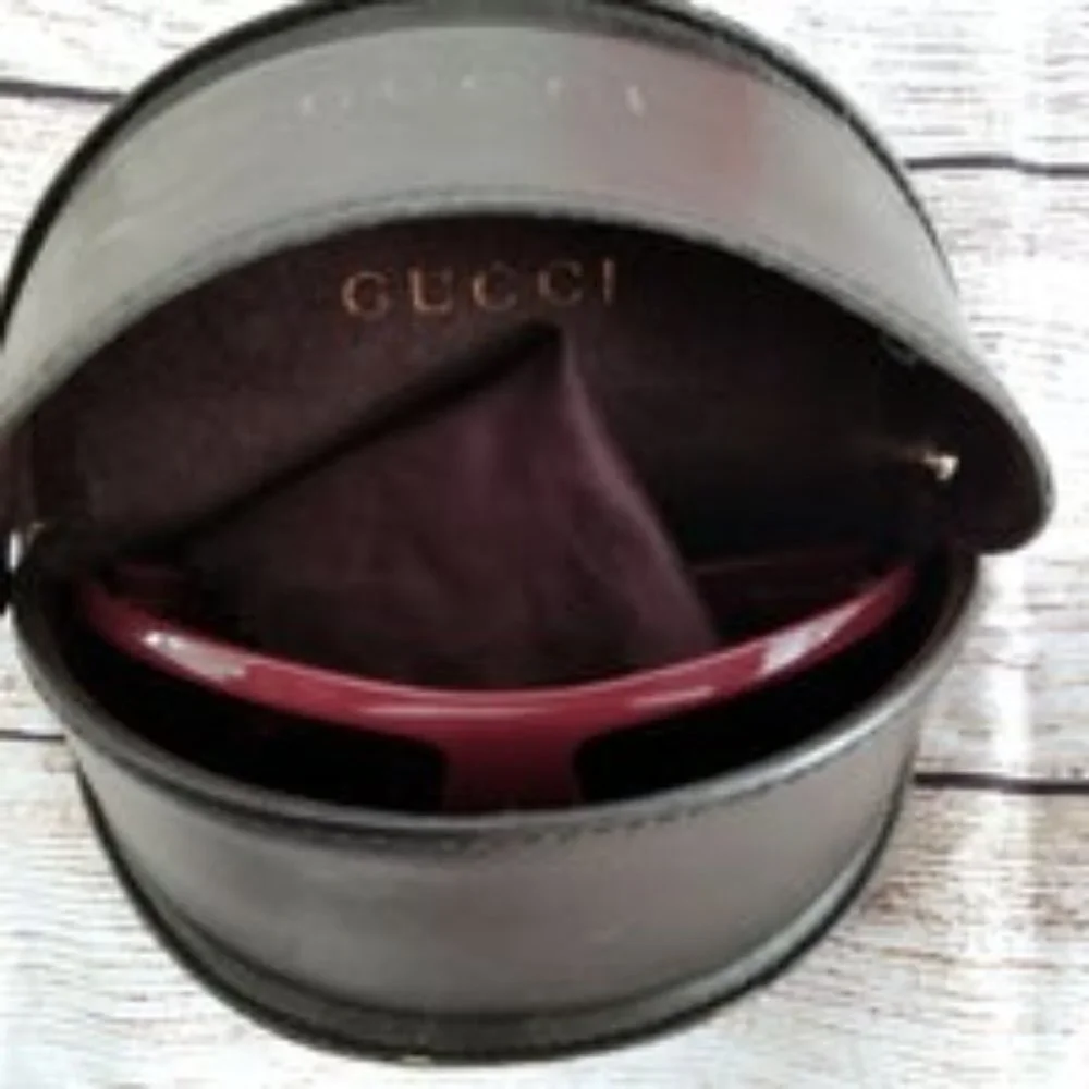 🥳HP🥳 Gucci Women's Burgundy Sunglasses "AUTH" - Picture 5 of 7